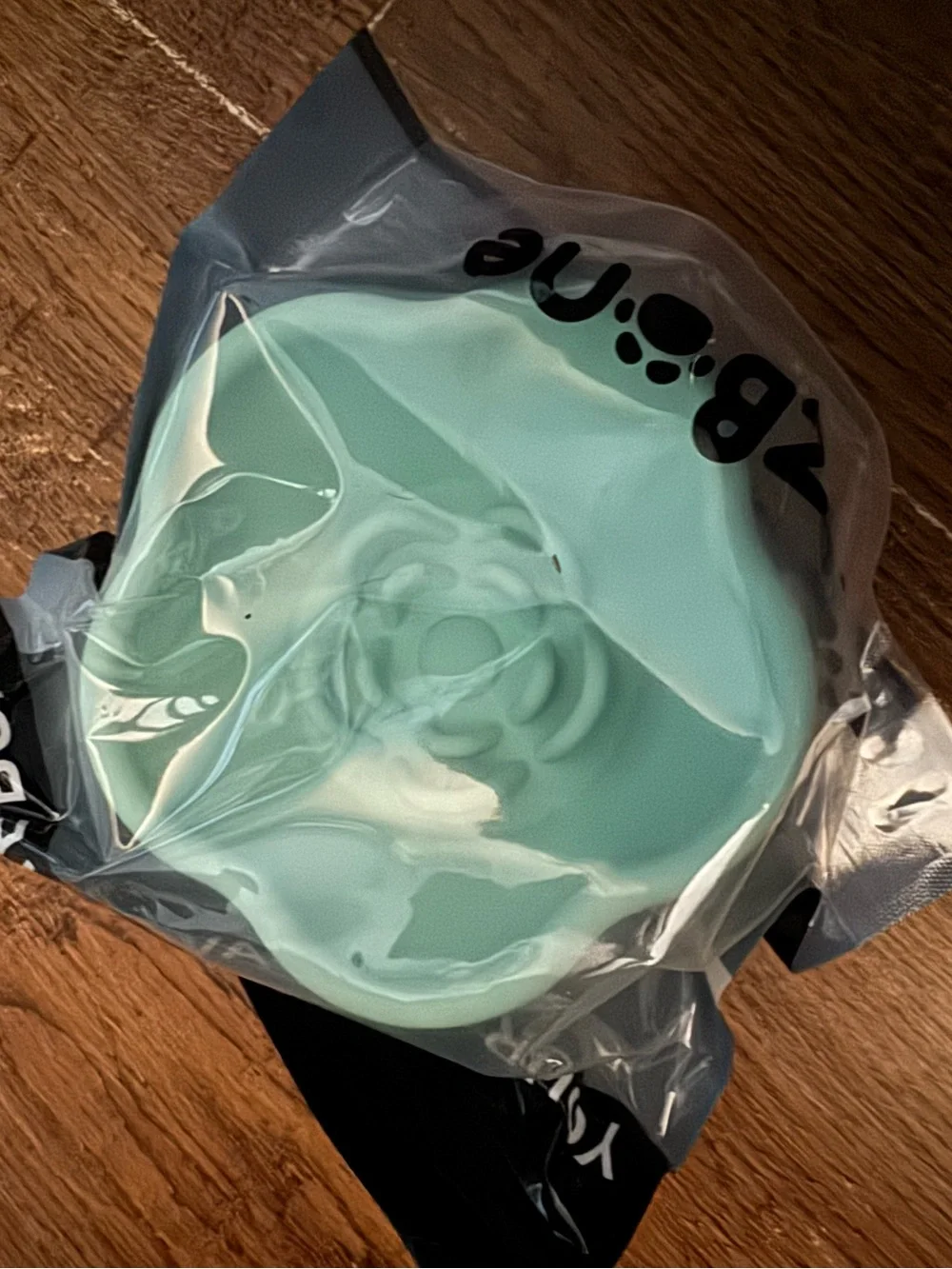Freezbone L Flower Treat/ meal cup Dog toy NEW Aqua Mint dogs 25 to 140 pounds!